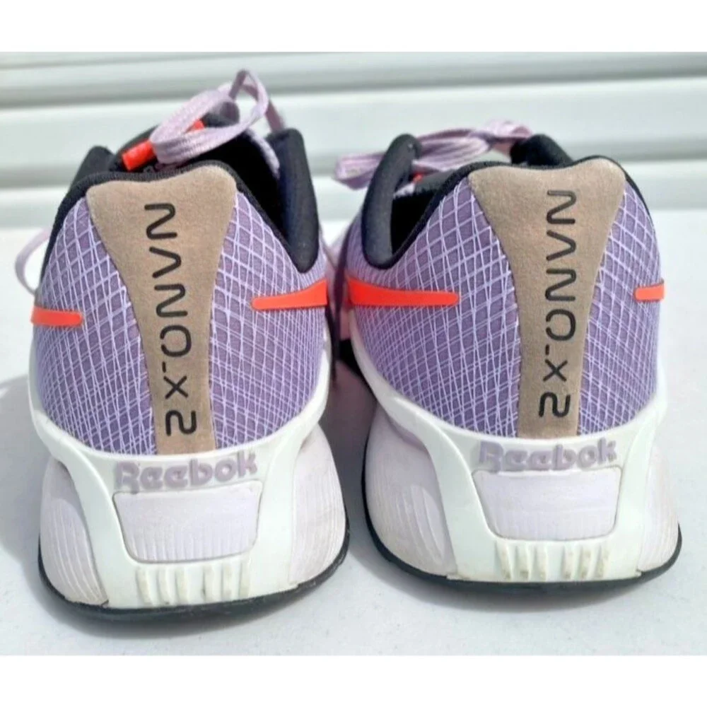 Reebok Nano X2 Training Shoes Womens Size 9.5 Lilac Coral Crossfit -out of stock